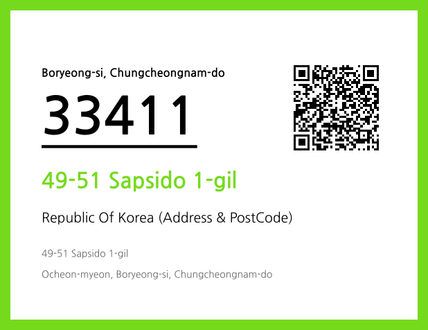 Address and Postal Code QR Code Image (CC BY 4.0)