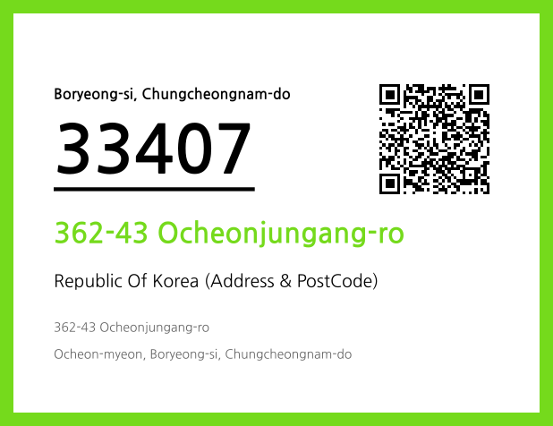Address and Postal Code QR Code Image (CC BY 4.0)