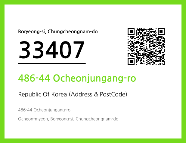 Address and Postal Code QR Code Image (CC BY 4.0)