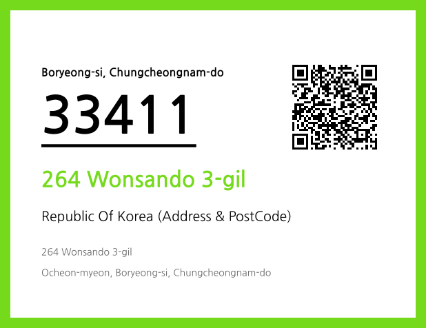 Address and Postal Code QR Code Image (CC BY 4.0)