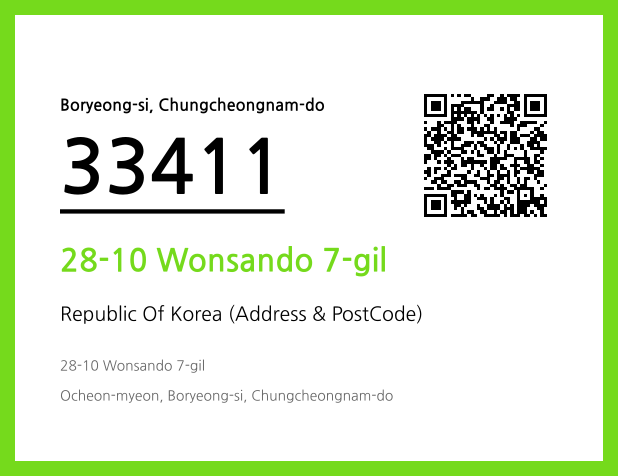Address and Postal Code QR Code Image (CC BY 4.0)