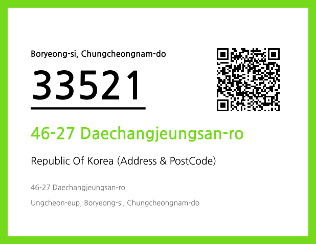 Address and Postal Code QR Code Image (CC BY 4.0)