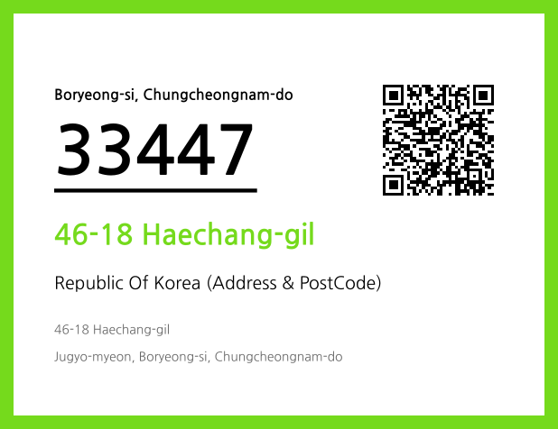 CC BY 4.0 Address and Postal Code QR Code Image (CC BY 4.0)