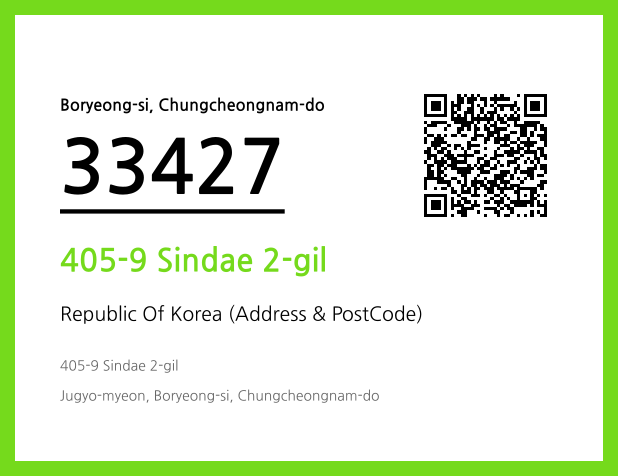 Address and Postal Code QR Code Image (CC BY 4.0)