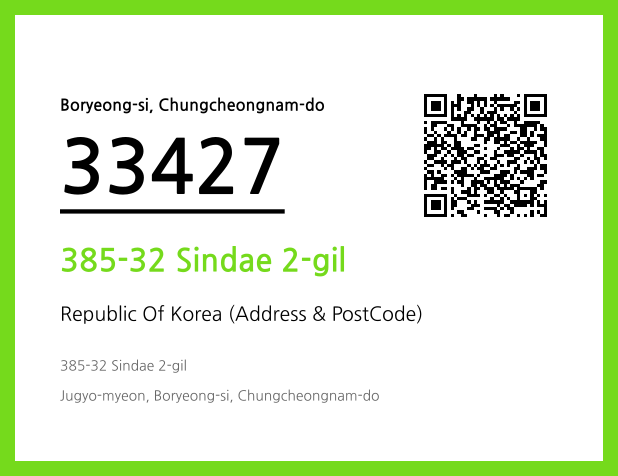 Address and Postal Code QR Code Image (CC BY 4.0)