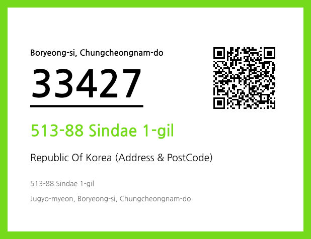 Address and Postal Code QR Code Image (CC BY 4.0)