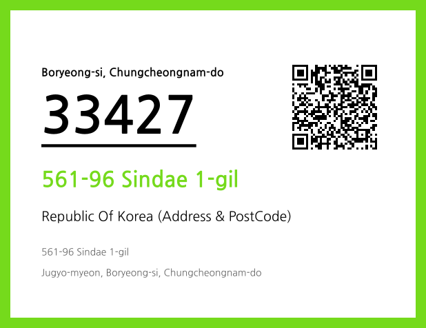 Address and Postal Code QR Code Image (CC BY 4.0)
