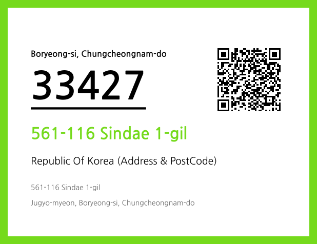 Address and Postal Code QR Code Image (CC BY 4.0)