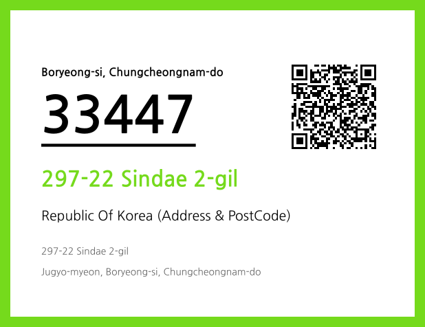 CC BY 4.0 Address and Postal Code QR Code Image (CC BY 4.0)