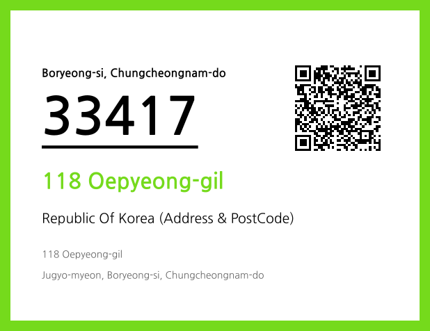 CC BY 4.0 Address and Postal Code QR Code Image (CC BY 4.0)