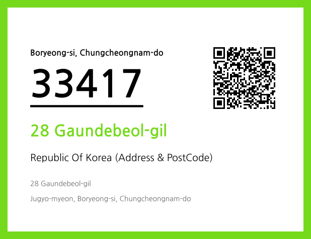 Address and Postal Code QR Code Image (CC BY 4.0)