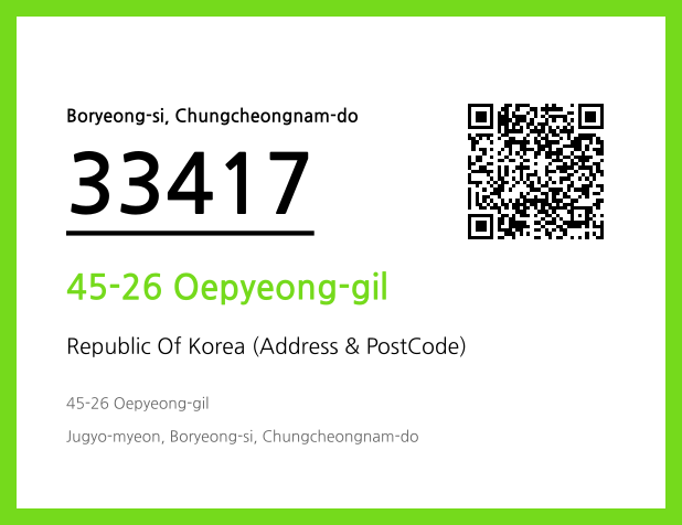 Address and Postal Code QR Code Image (CC BY 4.0)
