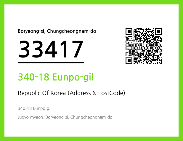 CC BY 4.0 Address and Postal Code QR Code Image (CC BY 4.0)