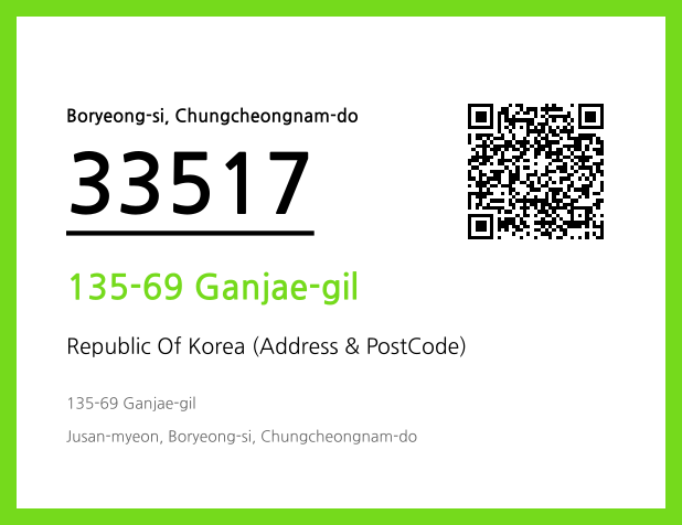 Address and Postal Code QR Code Image (CC BY 4.0)