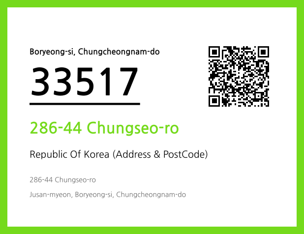 Address and Postal Code QR Code Image (CC BY 4.0)