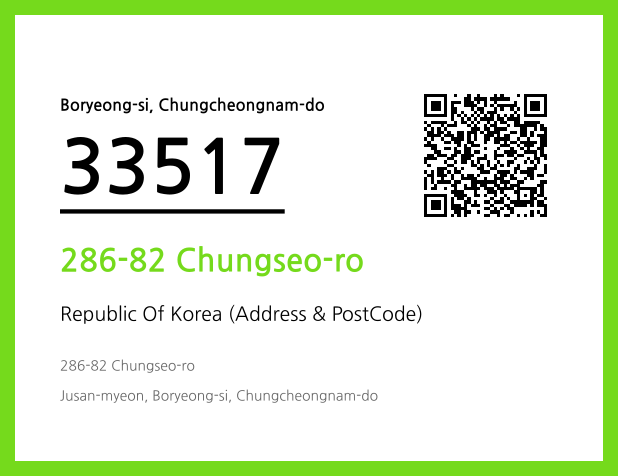 Address and Postal Code QR Code Image (CC BY 4.0)
