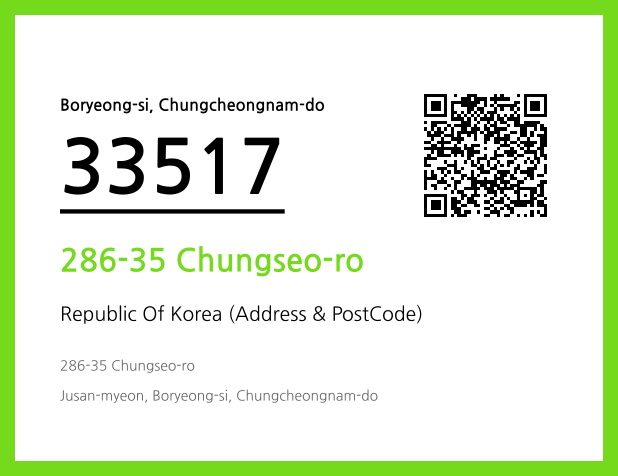 Address and Postal Code QR Code Image (CC BY 4.0)
