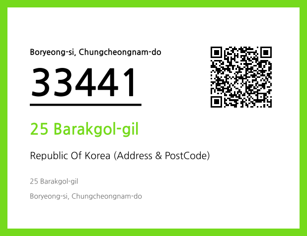 CC BY 4.0 Address and Postal Code QR Code Image (CC BY 4.0)