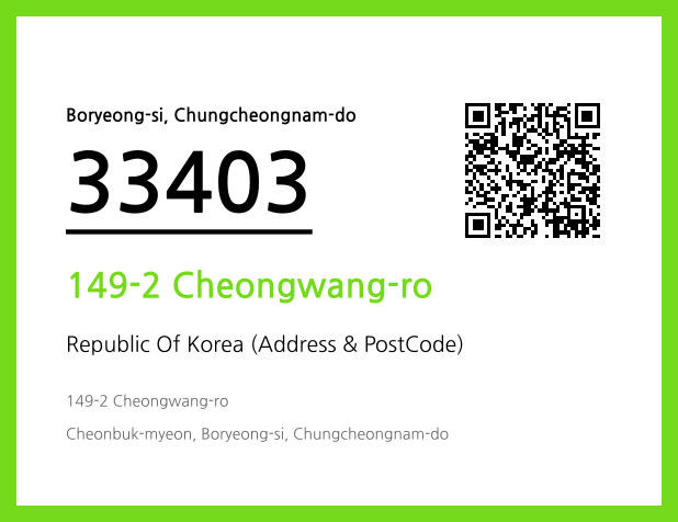 CC BY 4.0 Address and Postal Code QR Code Image (CC BY 4.0)