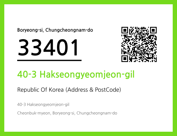 Address and Postal Code QR Code Image (CC BY 4.0)