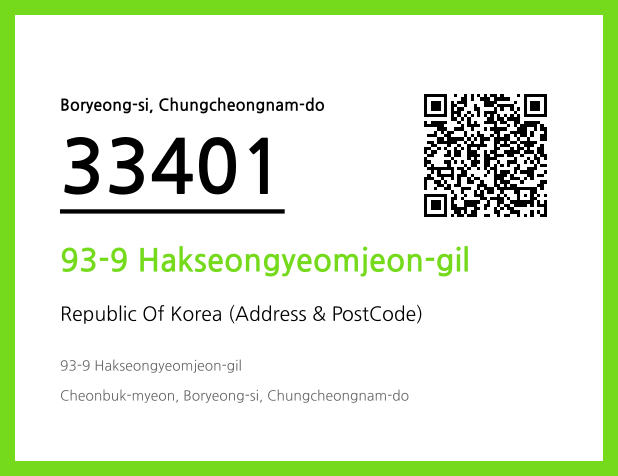 Address and Postal Code QR Code Image (CC BY 4.0)
