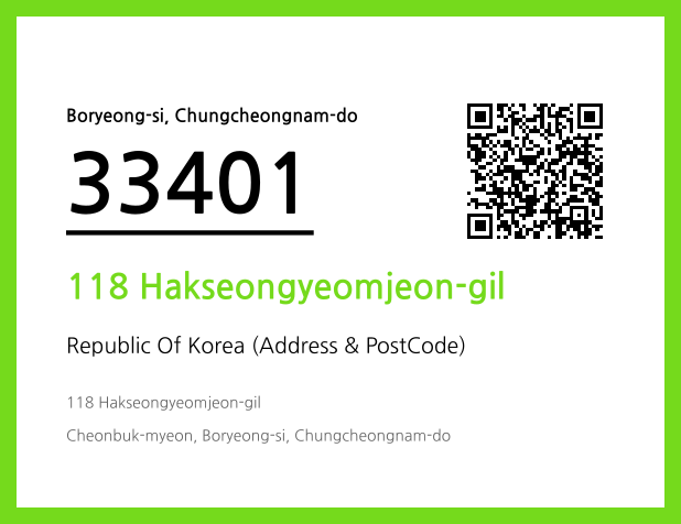 Address and Postal Code QR Code Image (CC BY 4.0)