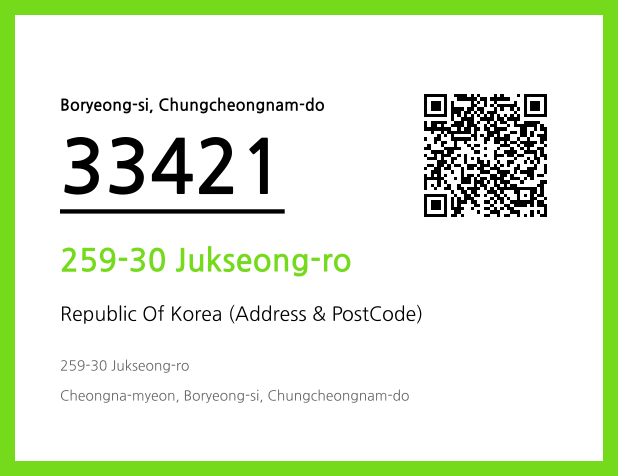 Address and Postal Code QR Code Image (CC BY 4.0)