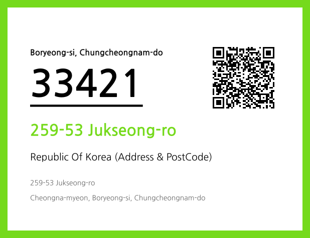 Address and Postal Code QR Code Image (CC BY 4.0)
