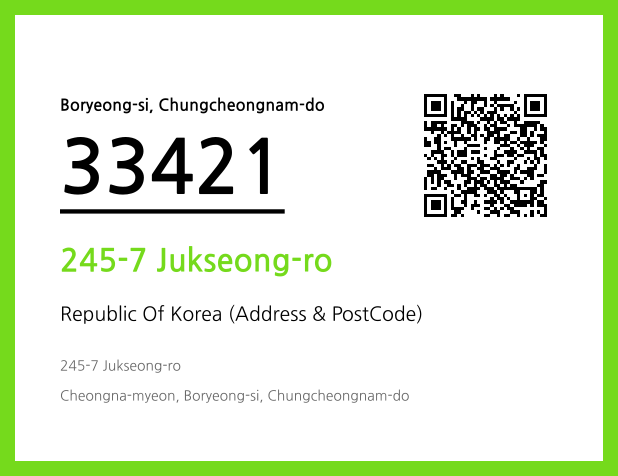 CC BY 4.0 Address and Postal Code QR Code Image (CC BY 4.0)
