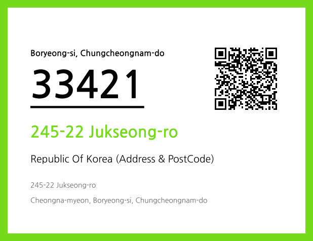 Address and Postal Code QR Code Image (CC BY 4.0)