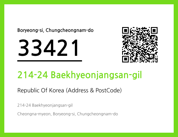 Address and Postal Code QR Code Image (CC BY 4.0)