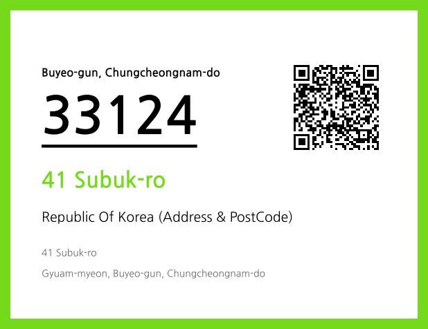 CC BY 4.0 Address and Postal Code QR Code Image (CC BY 4.0)