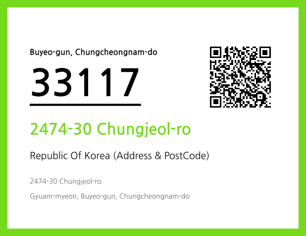 Address and Postal Code QR Code Image (CC BY 4.0)
