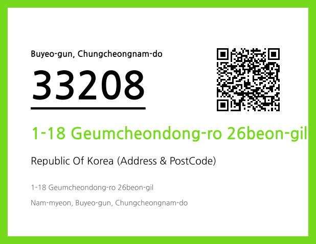 CC BY 4.0 Address and Postal Code QR Code Image (CC BY 4.0)