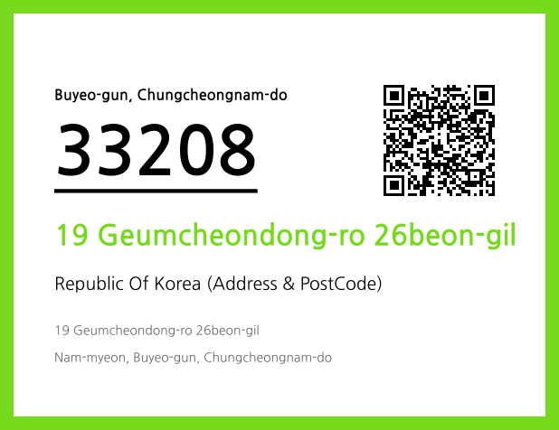 CC BY 4.0 Address and Postal Code QR Code Image (CC BY 4.0)