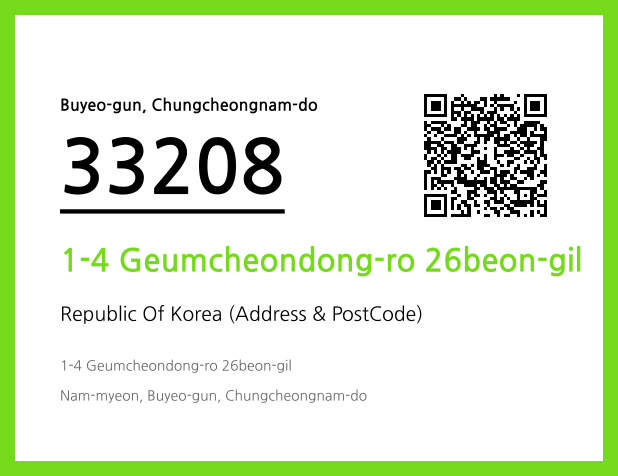 CC BY 4.0 Address and Postal Code QR Code Image (CC BY 4.0)