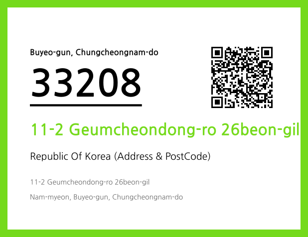 Address and Postal Code QR Code Image (CC BY 4.0)