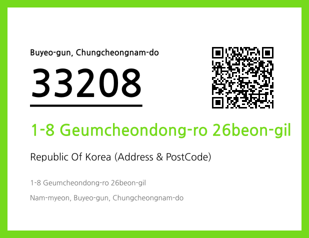 Address and Postal Code QR Code Image (CC BY 4.0)