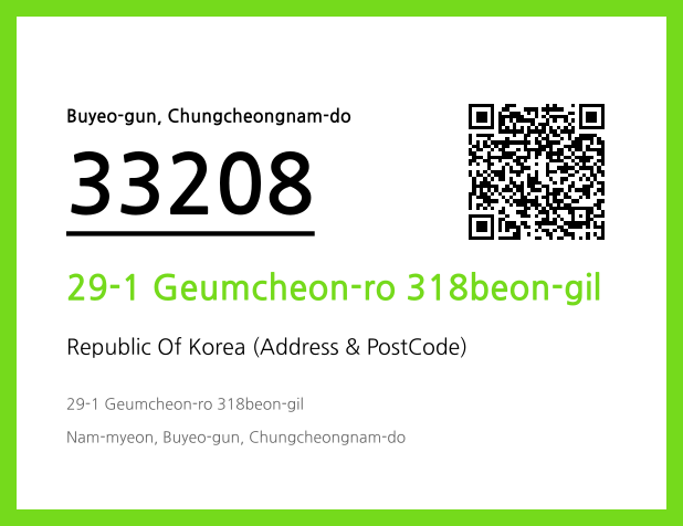 Address and Postal Code QR Code Image (CC BY 4.0)