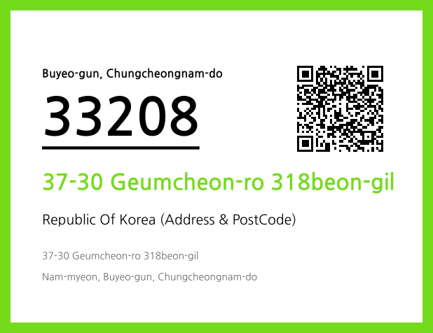 Address and Postal Code QR Code Image (CC BY 4.0)
