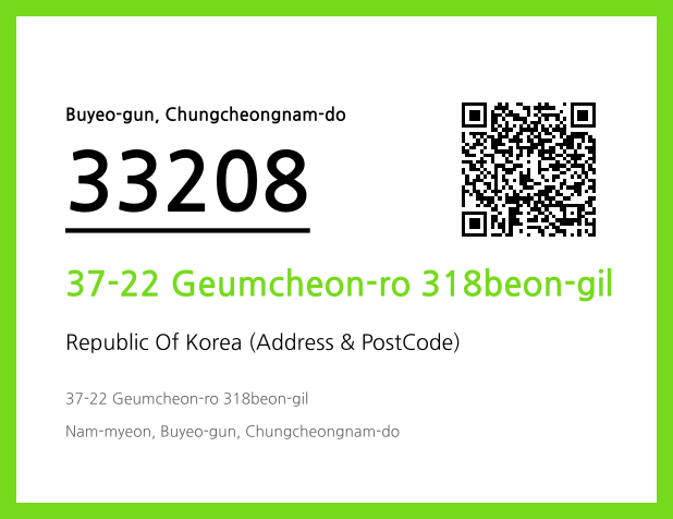 CC BY 4.0 Address and Postal Code QR Code Image (CC BY 4.0)