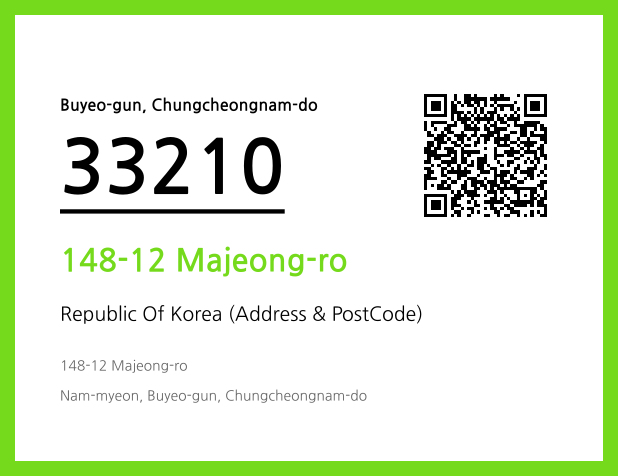 Address and Postal Code QR Code Image (CC BY 4.0)