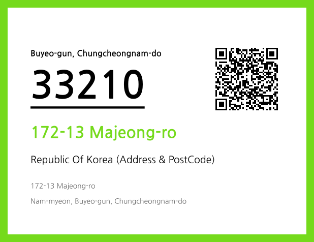 Address and Postal Code QR Code Image (CC BY 4.0)