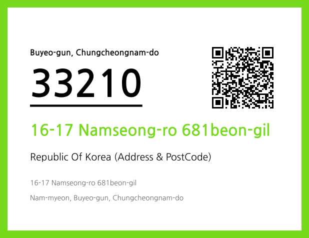 Address and Postal Code QR Code Image (CC BY 4.0)