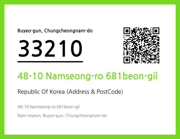 Address and Postal Code QR Code Image (CC BY 4.0)