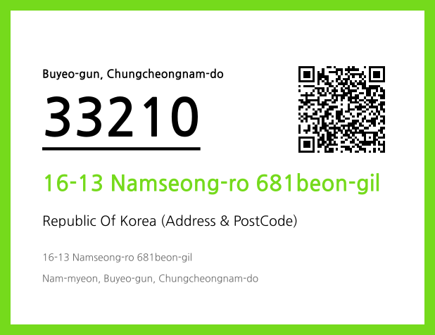 Address and Postal Code QR Code Image (CC BY 4.0)