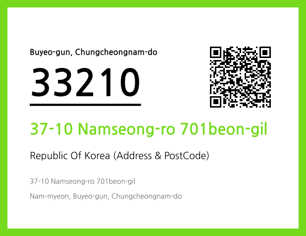 Address and Postal Code QR Code Image (CC BY 4.0)