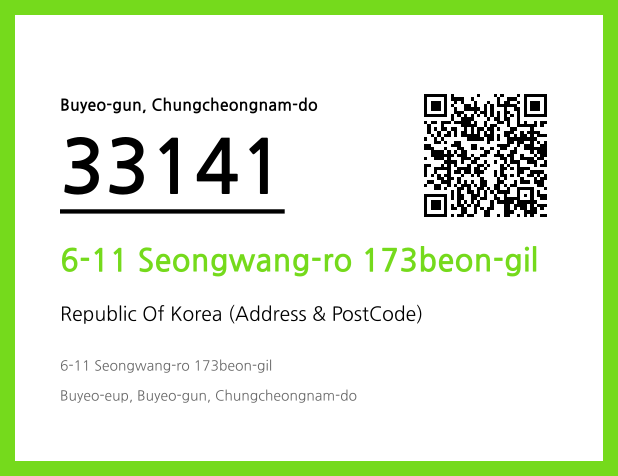 Address and Postal Code QR Code Image (CC BY 4.0)