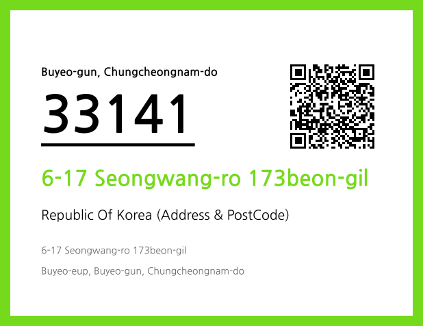 Address and Postal Code QR Code Image (CC BY 4.0)
