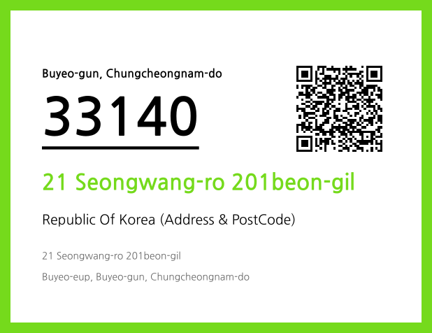 Address and Postal Code QR Code Image (CC BY 4.0)
